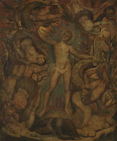The Spiritual Form of Nelson Guiding Leviathan William Blake